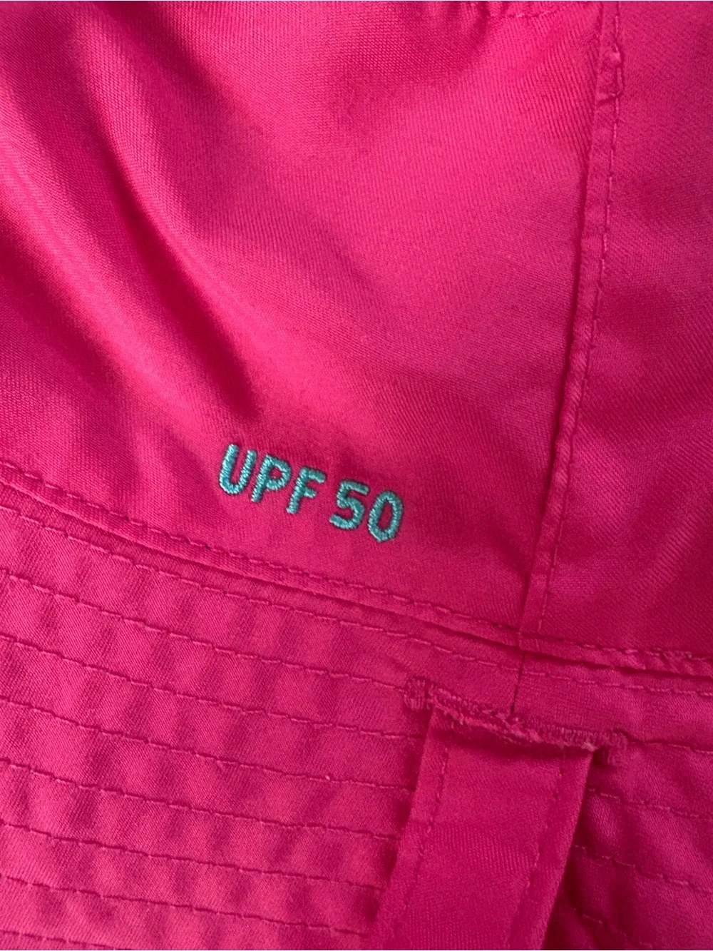 The North Face Kids Hot Pink Bucket Hat with Chin Strap